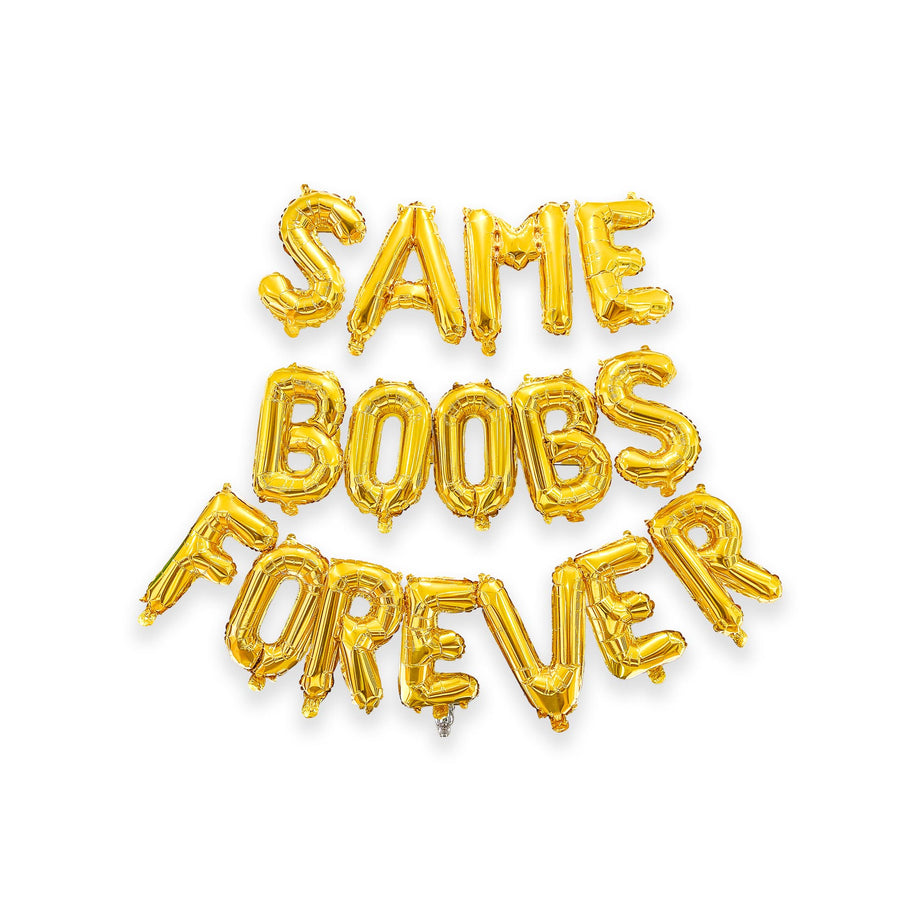 Same Boobs Forever Gold Foil Letter Balloons | Bachelorette Party  Decorations – anibucco